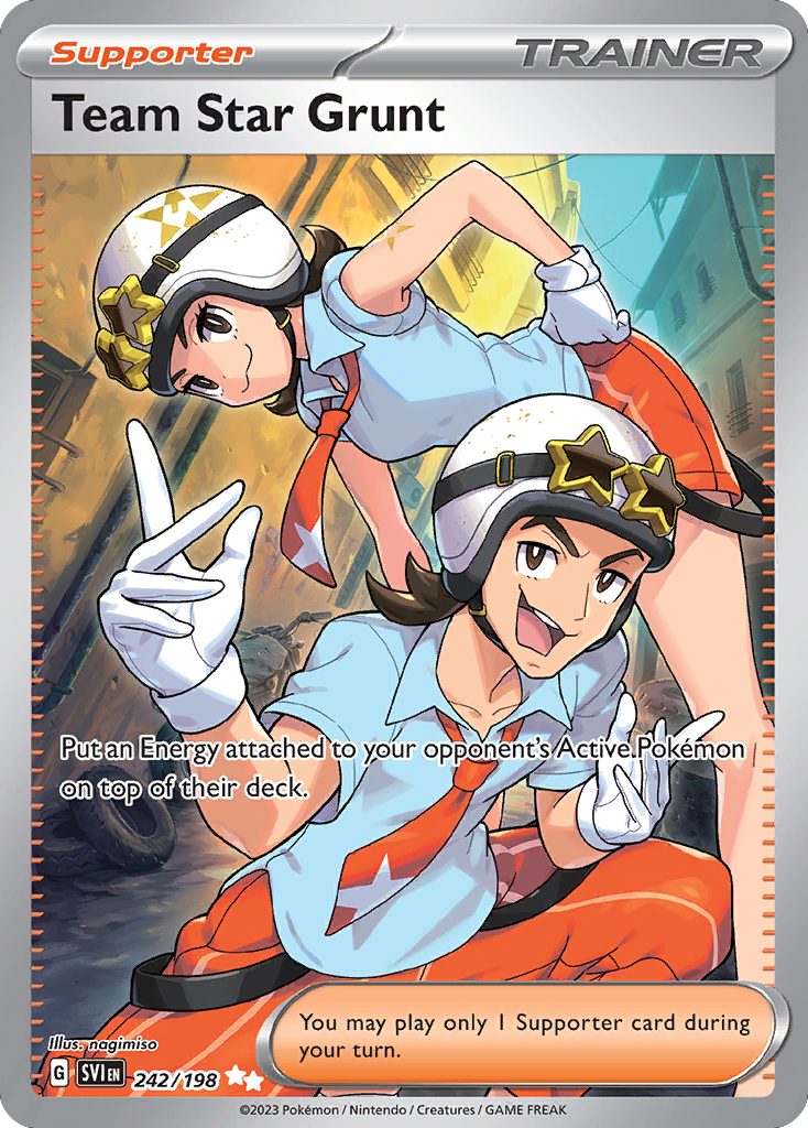 Team Star Grunt – Scarlet & Violet 242/198 Pokémon card