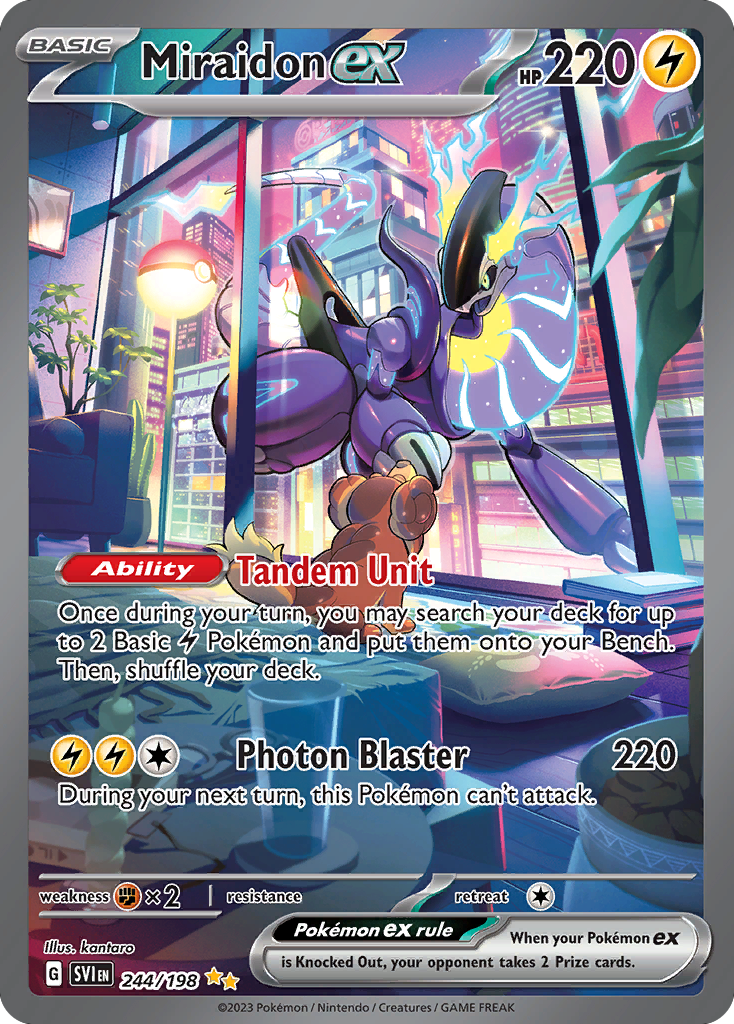 Miraidon ex – Scarlet & Violet 244/198 Pokémon card