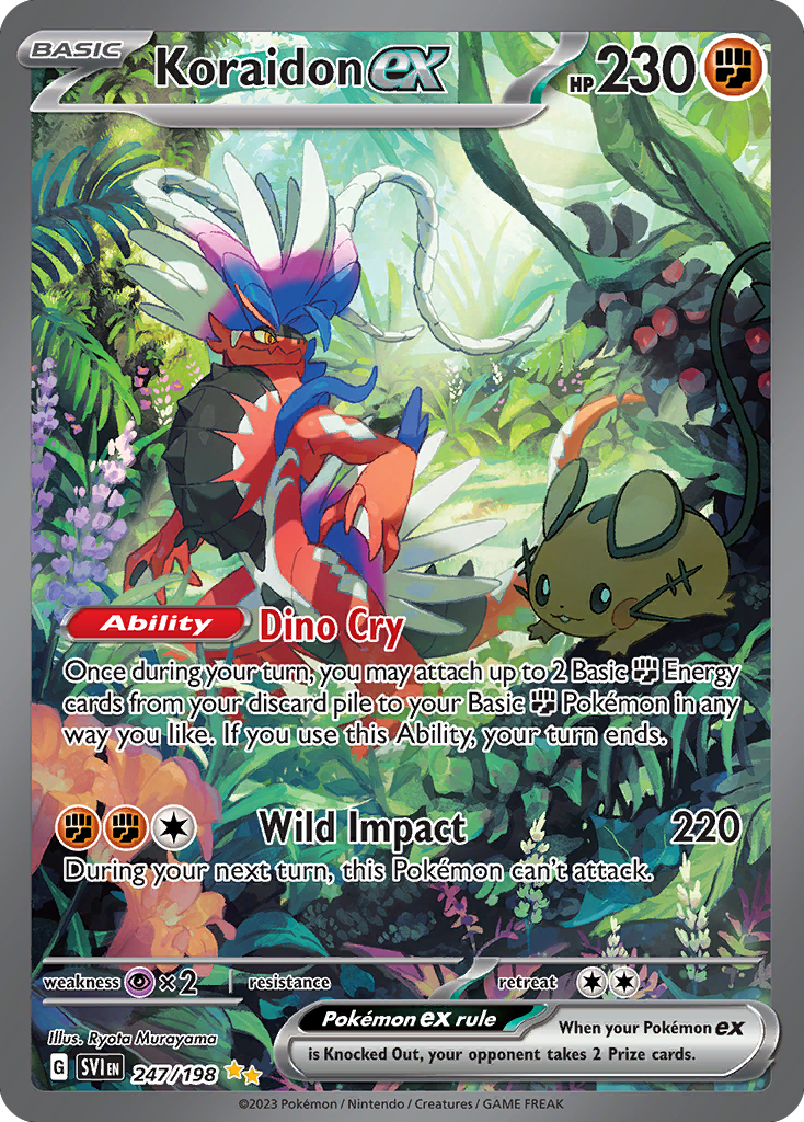 Koraidon ex – Scarlet & Violet 247/198 Pokémon card