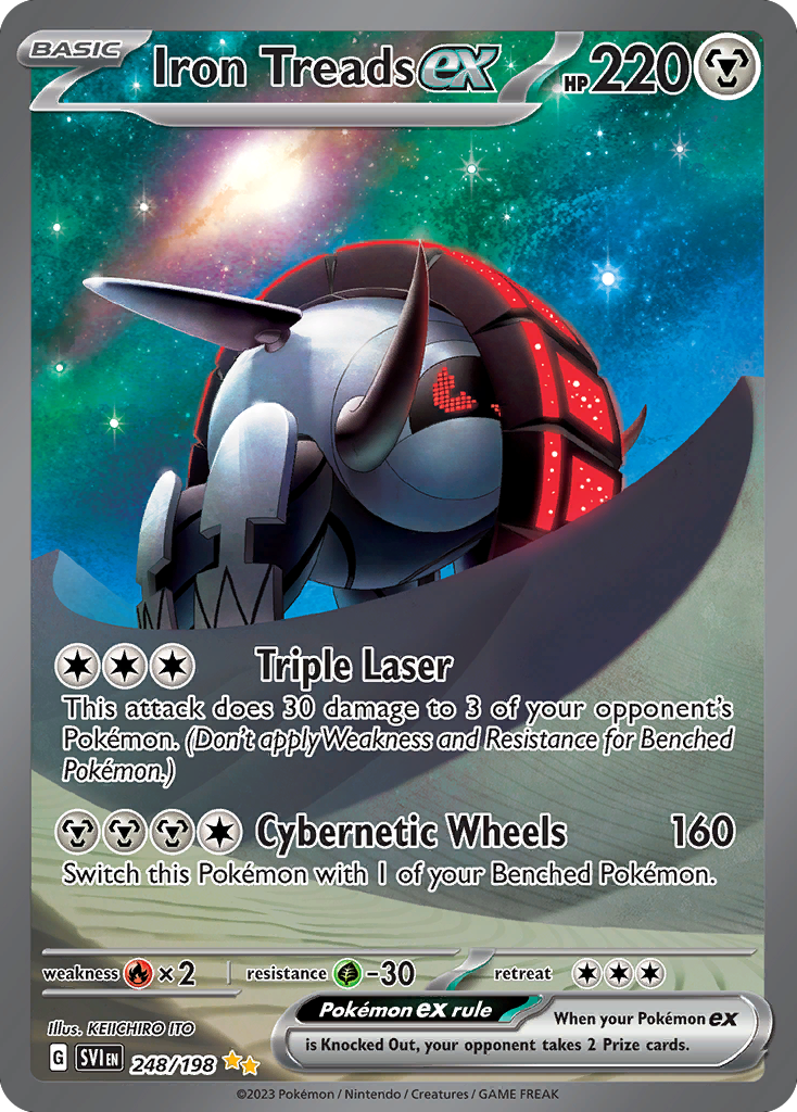 Iron Treads ex – Scarlet & Violet 248/198 Pokémon card