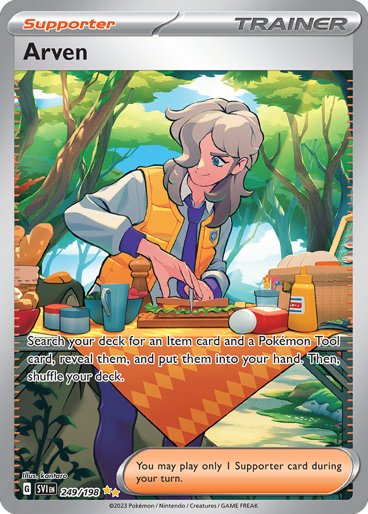 Arven – Scarlet & Violet 249/198 Pokémon card