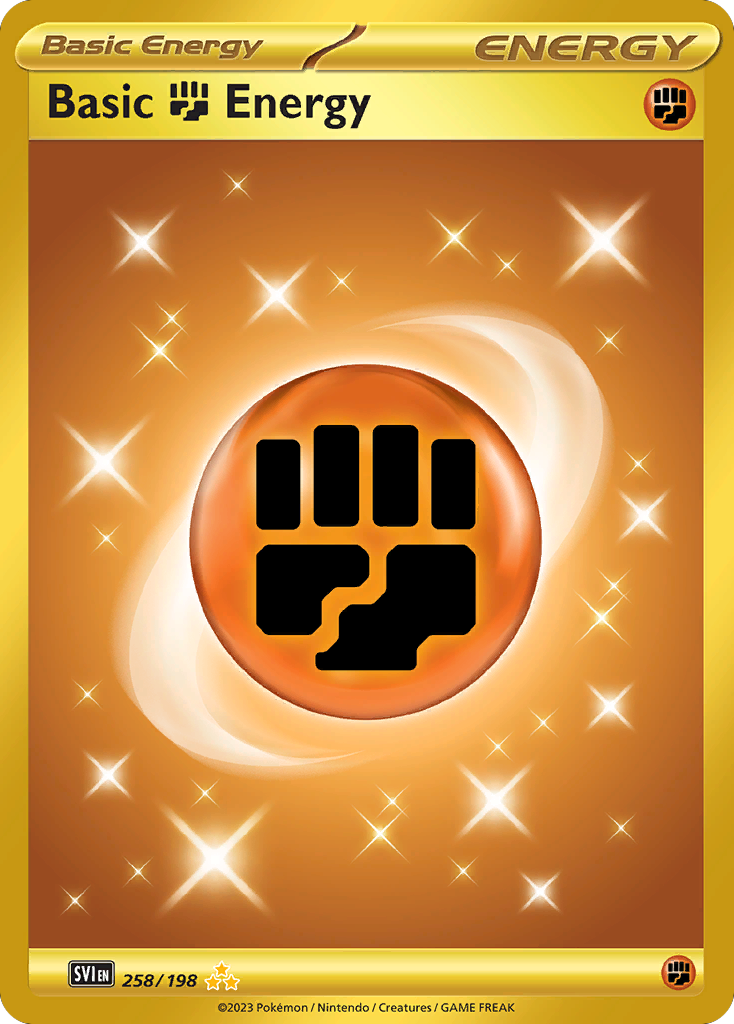 Basic Fighting Energy – Scarlet & Violet 258/198 Pokémon card