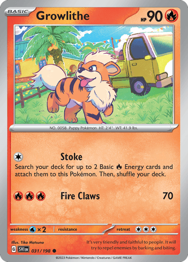 Growlithe - Scarlet & Violet 31