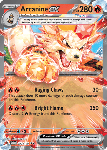 Arcanine ex - Scarlet & Violet 32