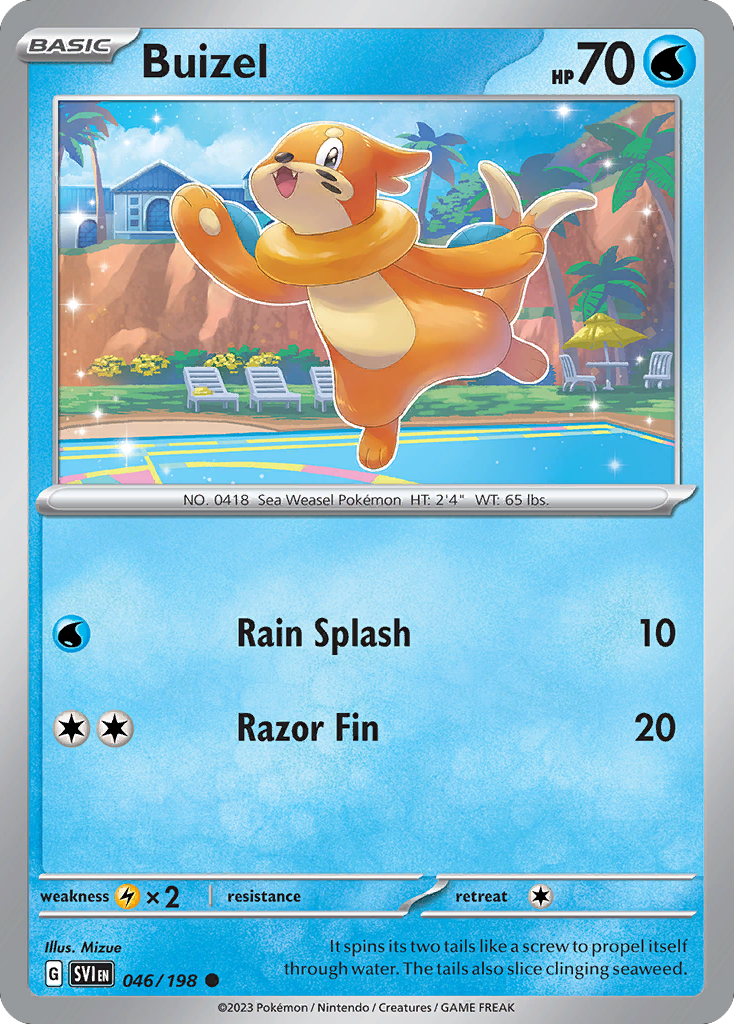 Buizel – Scarlet & Violet 046/198 Pokémon card