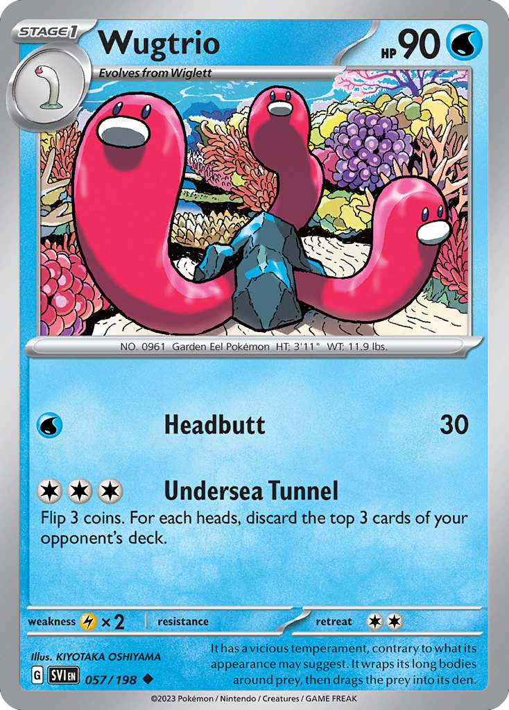 Wugtrio – Scarlet & Violet 057/198 Pokémon card