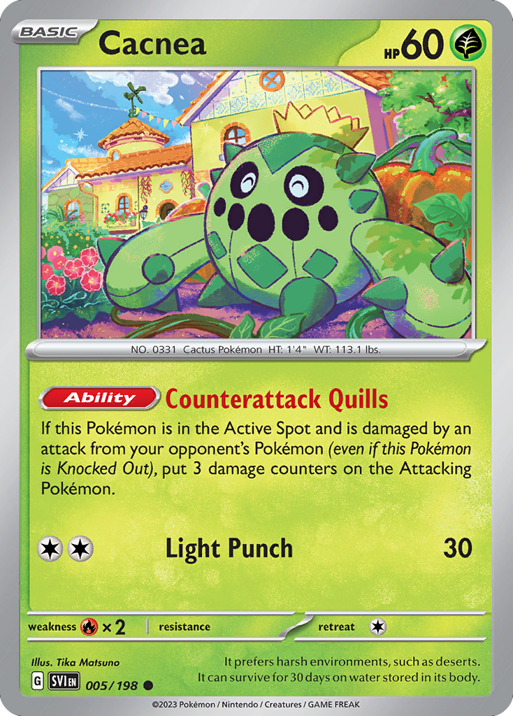 Cacnea – Scarlet & Violet 005/198 Pokémon card