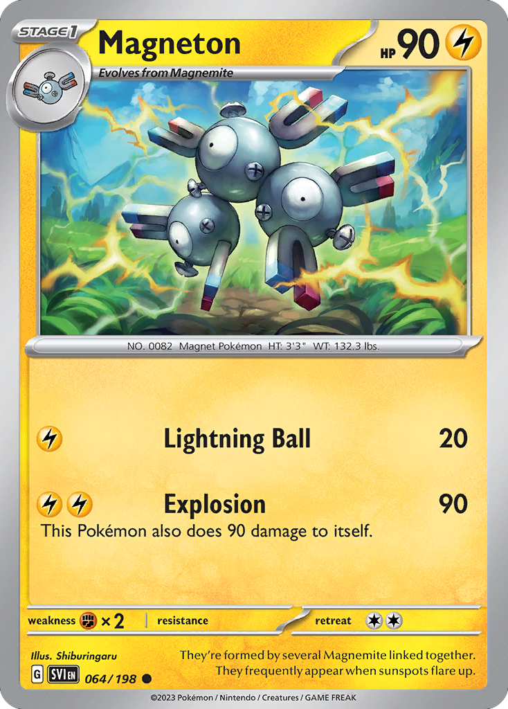 Magneton – Scarlet & Violet 064/198 Pokémon card