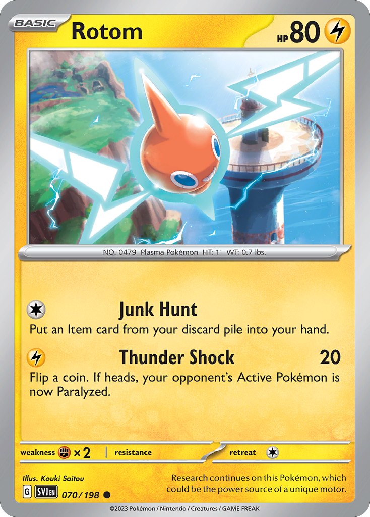 Rotom – Scarlet & Violet 070/198 Pokémon card