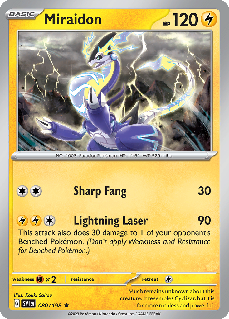 Miraidon – Scarlet & Violet 080/198 Pokémon card