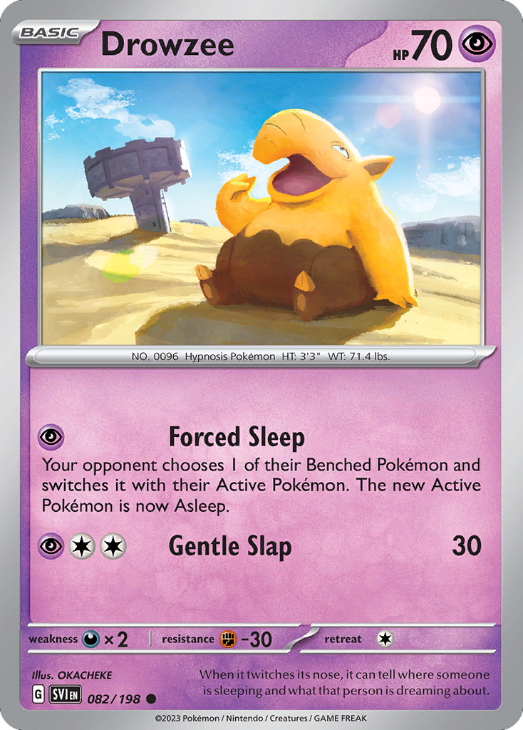 Drowzee – Scarlet & Violet 082/198 Pokémon card