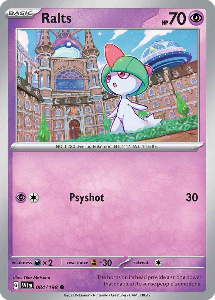 Ralts – Scarlet & Violet 084/198 Pokémon card