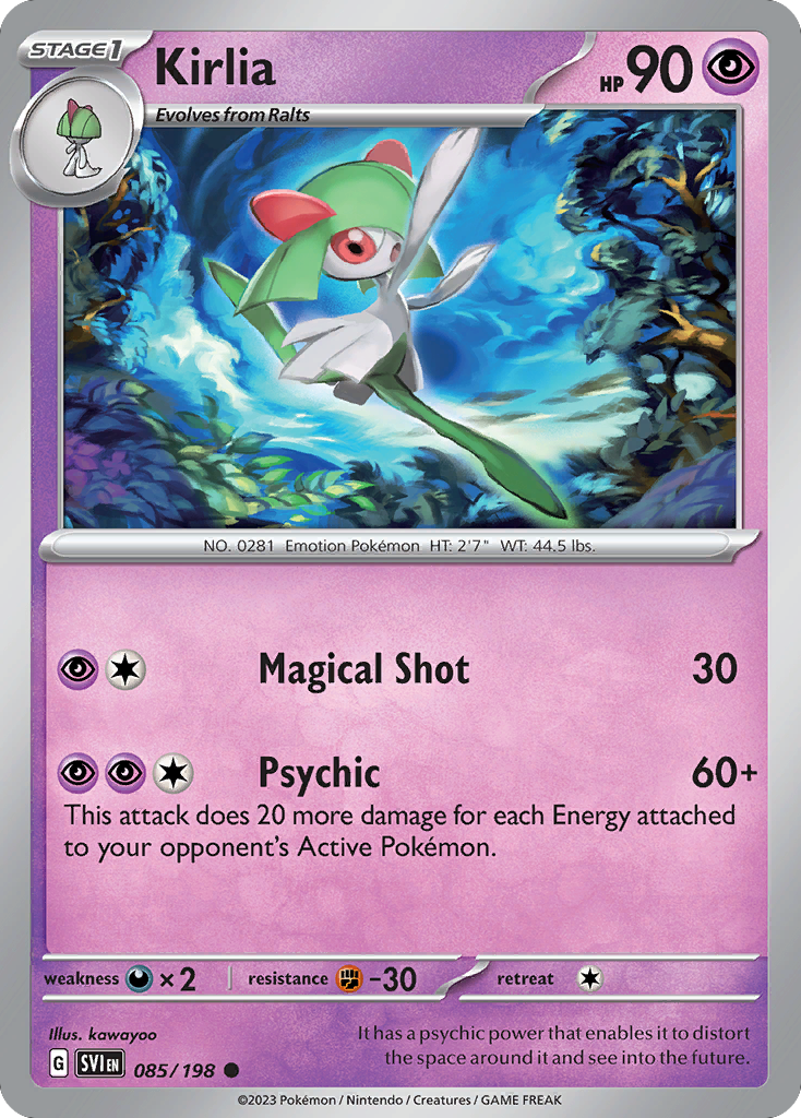 Kirlia – Scarlet & Violet 085/198 Pokémon card