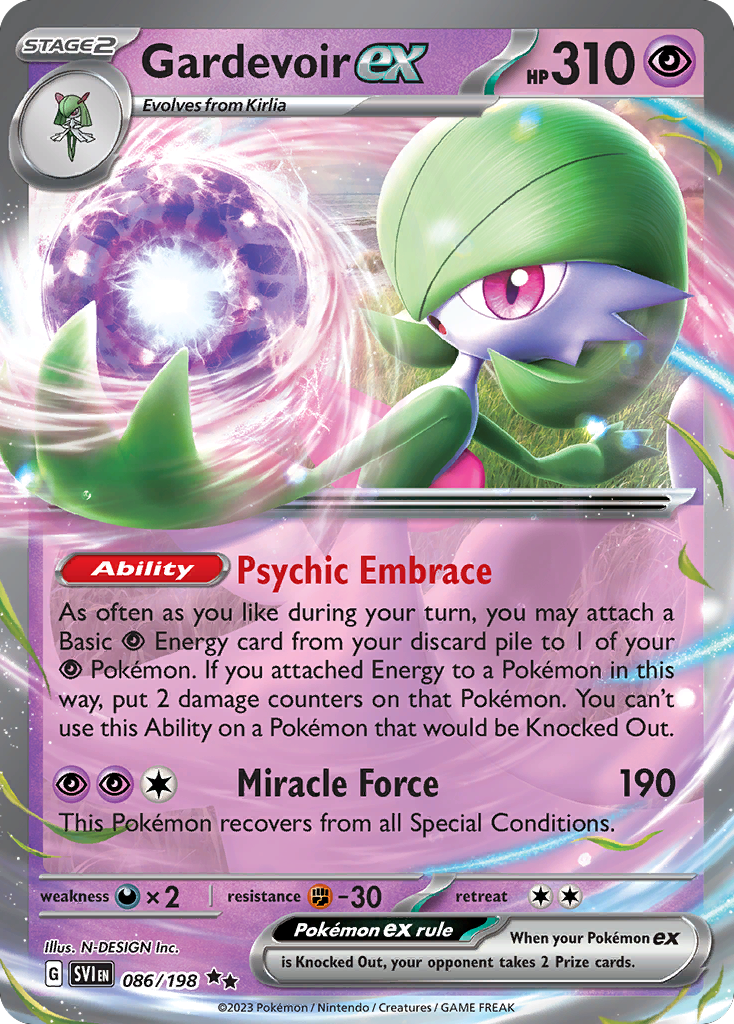 Gardevoir ex – Scarlet & Violet 086/198 Pokémon card