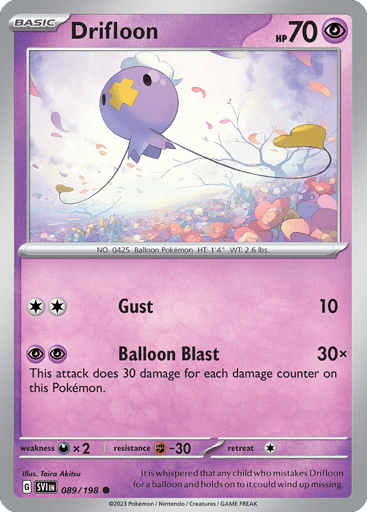 Drifloon - Scarlet & Violet 89