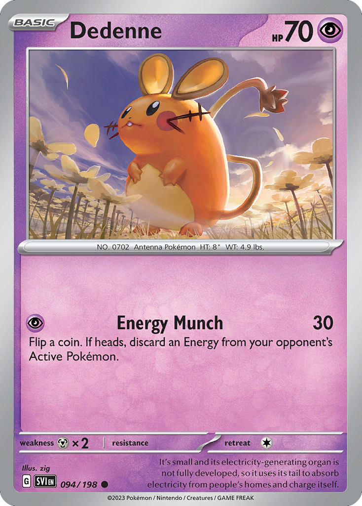 Dedenne – Scarlet & Violet 094/198 Pokémon card