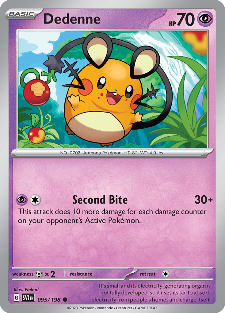 Dedenne – Scarlet & Violet 095/198 Pokémon card
