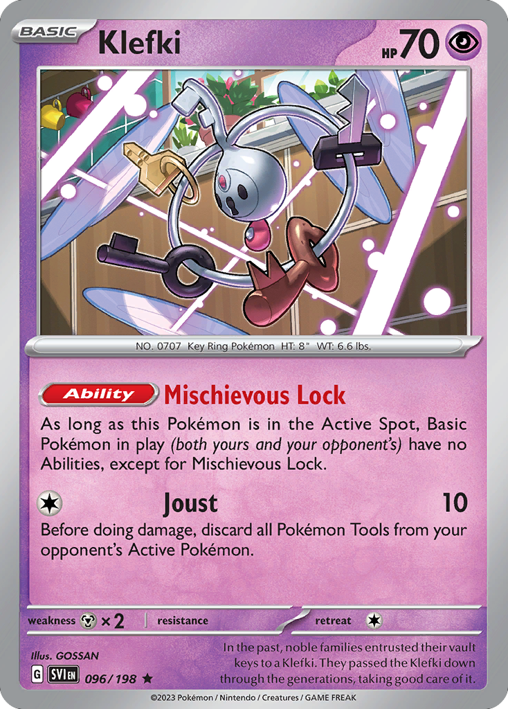 Klefki – Scarlet & Violet 096/198 Pokémon card