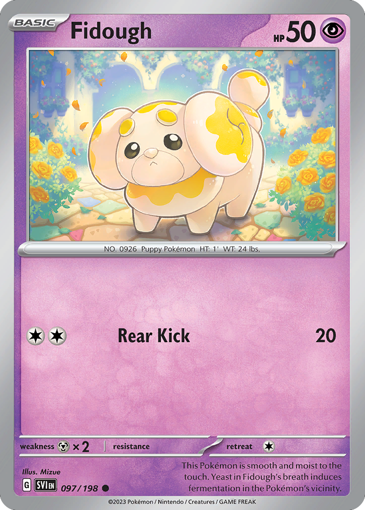 Fidough – Scarlet & Violet 097/198 Pokémon card