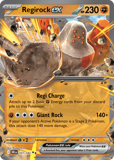 Regirock ex - Destined Rivals 101