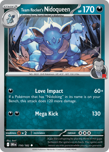 Team Rocket's Nidoqueen - Destined Rivals 116