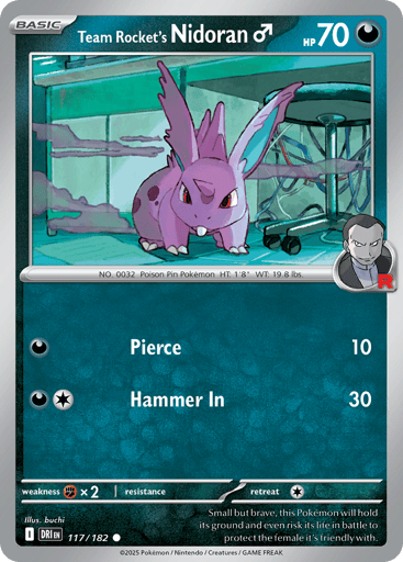Team Rocket's Nidoran♂ - Destined Rivals 117