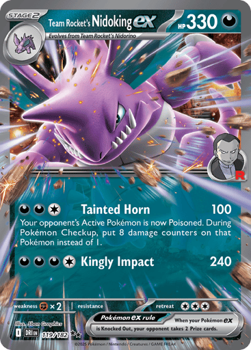 Team Rocket's Nidoking ex - Destined Rivals 119