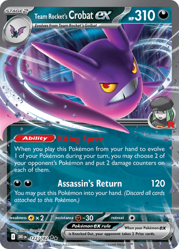 Team Rocket's Crobat ex - Destined Rivals 122