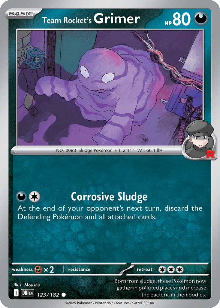 Team Rocket's Grimer – Destined Rivals 123/182 Pokémon card