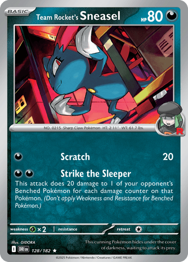 Team Rocket's Sneasel - Destined Rivals 128