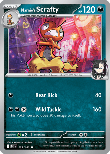 Marnie's Scrafty - Destined Rivals 133