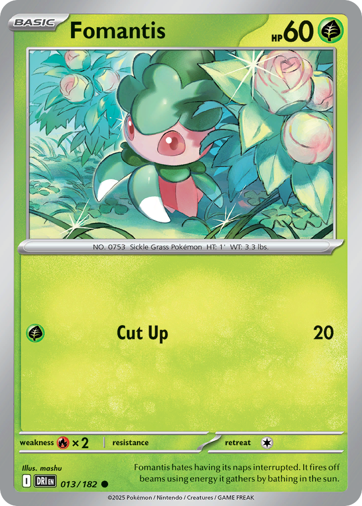 Fomantis – Destined Rivals 013/182 Pokémon card