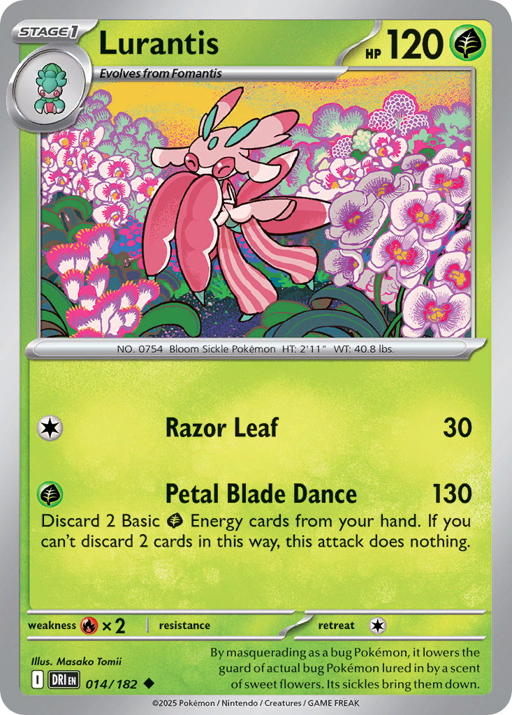 Lurantis – Destined Rivals 014/182 Pokémon card