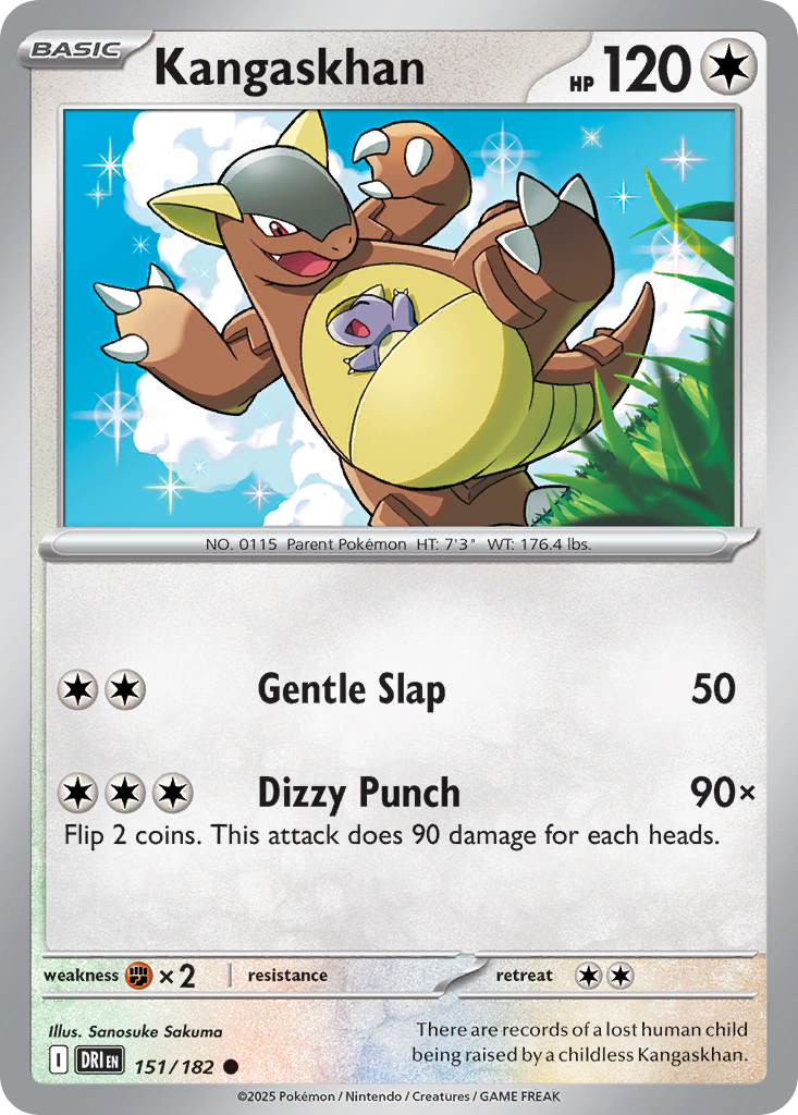 Kangaskhan – Destined Rivals 151/182 Pokémon card