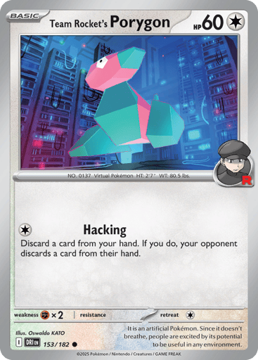 Team Rocket's Porygon - Destined Rivals 153