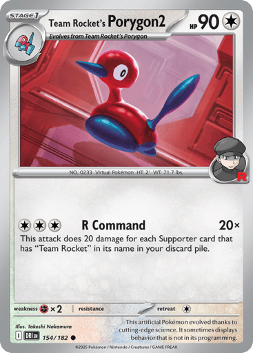 Team Rocket's Porygon2 - Destined Rivals 154
