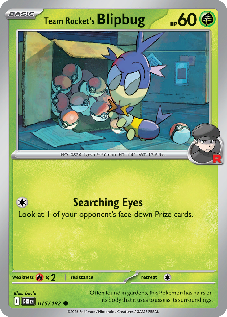 Team Rocket's Blipbug – Destined Rivals 015/182 Pokémon card