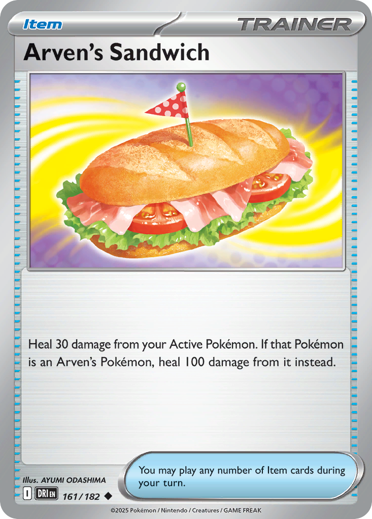 Arven's Sandwich – Destined Rivals 161/182 Pokémon card