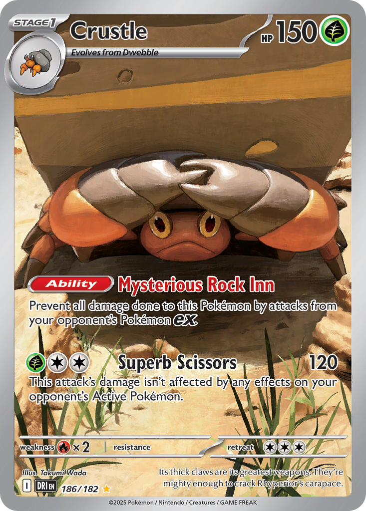 Crustle – Destined Rivals 186/182 Pokémon card