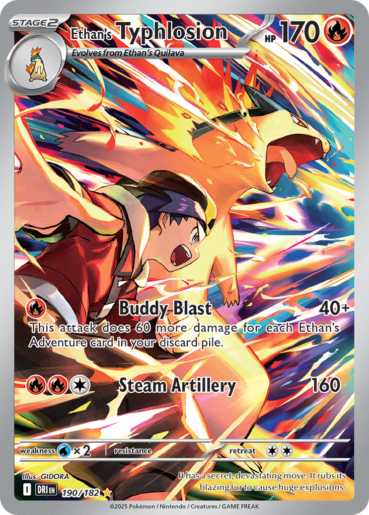 Ethan's Typhlosion – Destined Rivals 190/182 Pokémon card