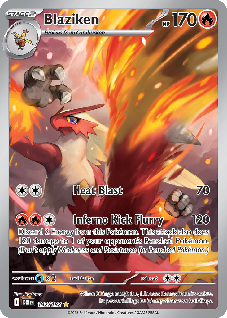 Blaziken – Destined Rivals 192/182 Pokémon card
