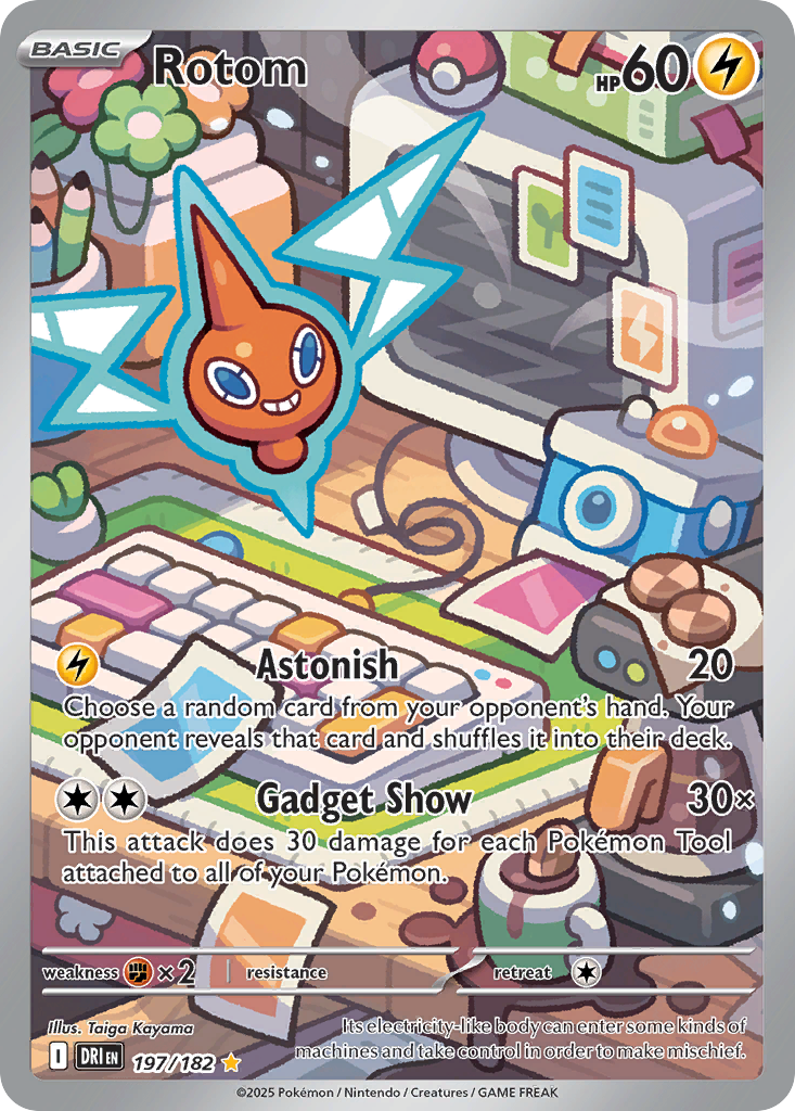 Rotom – Destined Rivals 197/182 Pokémon card