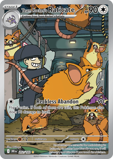 Team Rocket's Raticate - Destined Rivals 202