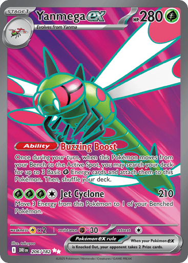 Yanmega ex - Destined Rivals 206