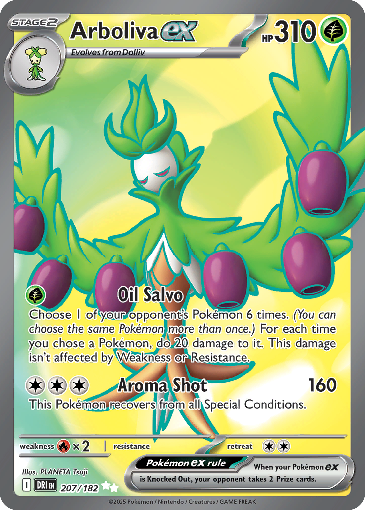 Arboliva ex – Destined Rivals 207/182 Pokémon card
