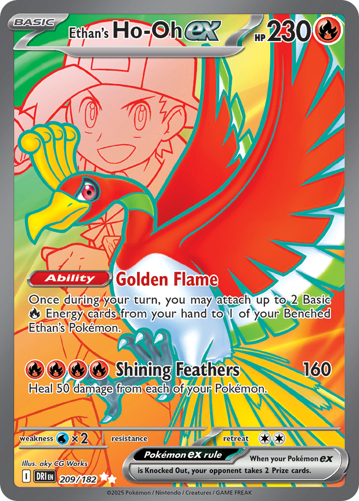 Ethan's Ho-Oh ex – Destined Rivals 209/182 Pokémon card