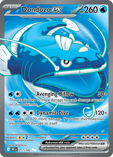 Dondozo ex - Destined Rivals 211