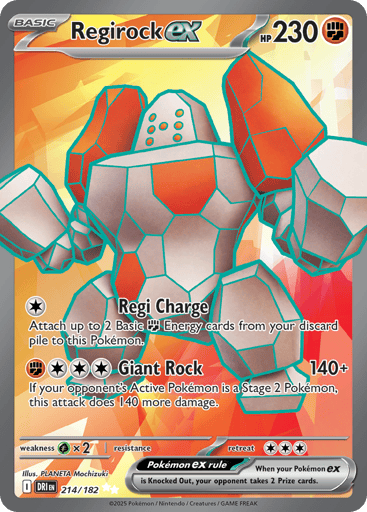 Regirock ex - Destined Rivals 214