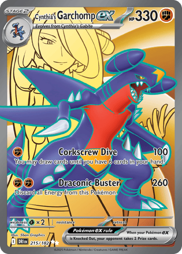 Cynthia's Garchomp ex - Destined Rivals 215