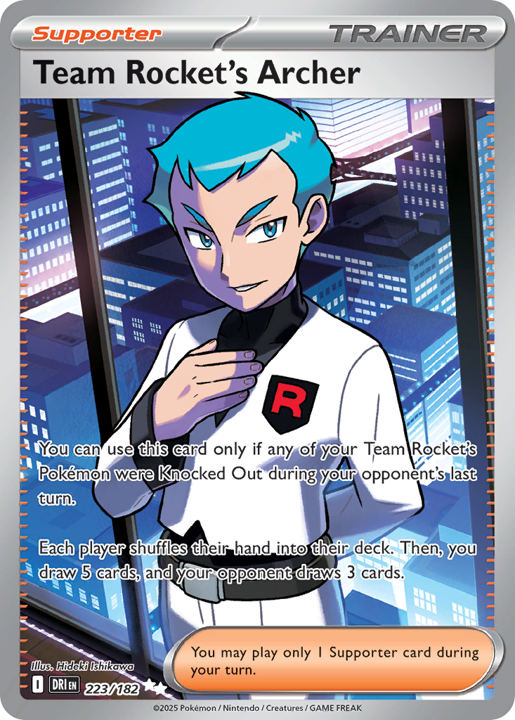 Team Rocket's Archer – Destined Rivals 223/182 Pokémon card